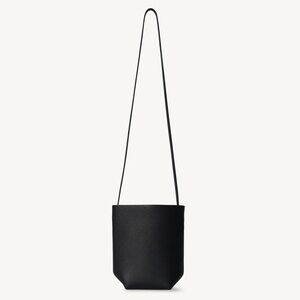 The Row: N/S (North South) Park Crossbody Bag Leather - Black